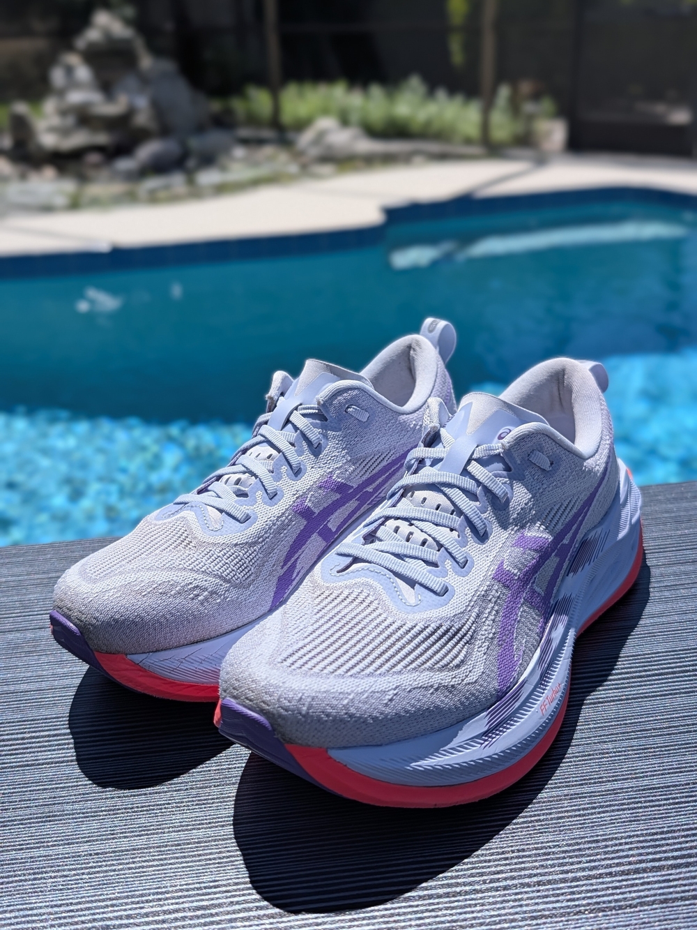 ASICS Superblast 2 Mens Size 8 Greyish Purple Coral Reef Running Shoe 1013A142 - Picture 2 of 13